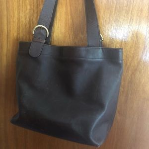 Vintage leather coach bag